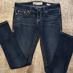 BKE Stella Women's Deep Blue Skinny Jeans